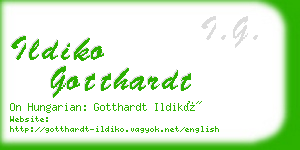 ildiko gotthardt business card